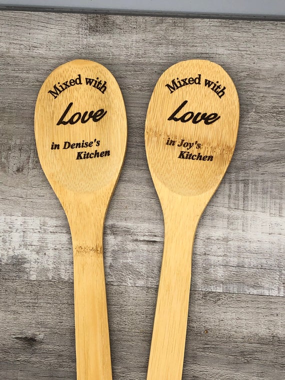 Personalized wooden spoon - Mother's Day gift, Gift for mom, birthday gift for her or him, cooking gift, housewarming gift