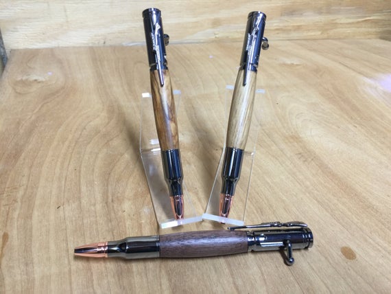 Bolt action bullet pen Gunmetal Gray