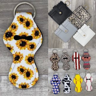 Wallet and Lip Balm Keychain add-ons for Wristlets