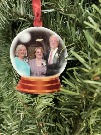 Snow Globe Ornament with YOUR picture